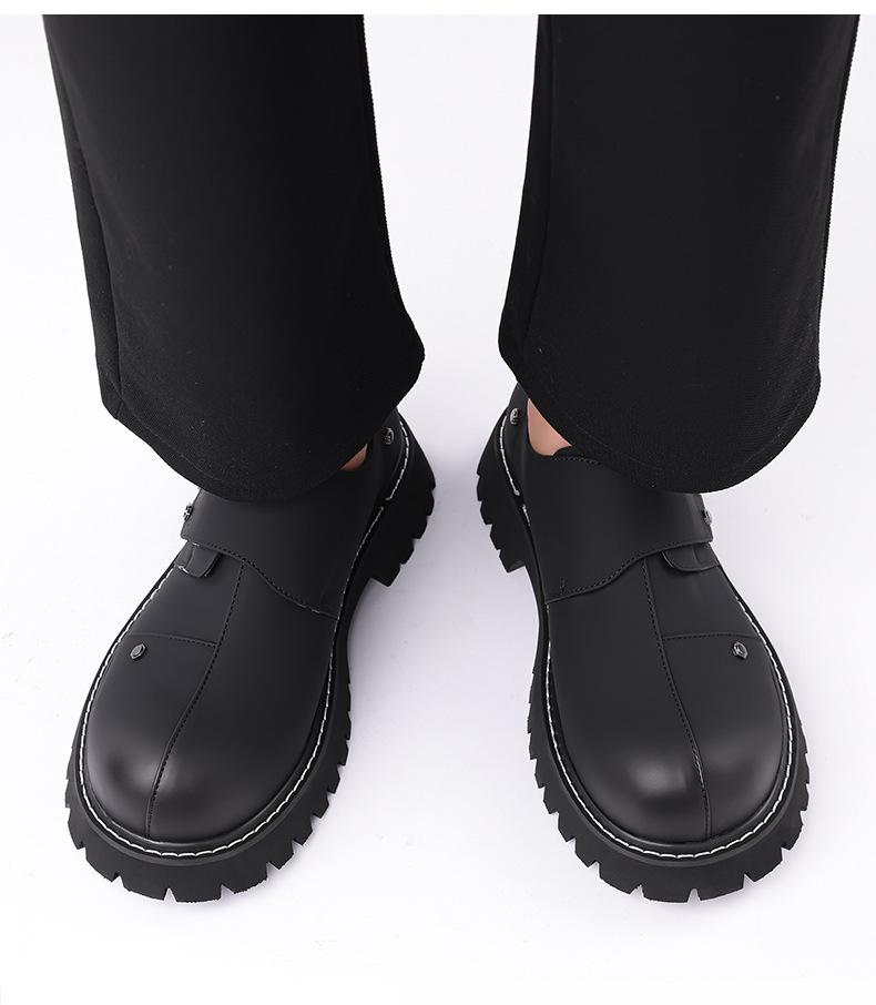 Мужские туфли дерби 2025: Толстая подошва, увеличивающая рост, высококачественная кожа для поездок на работу