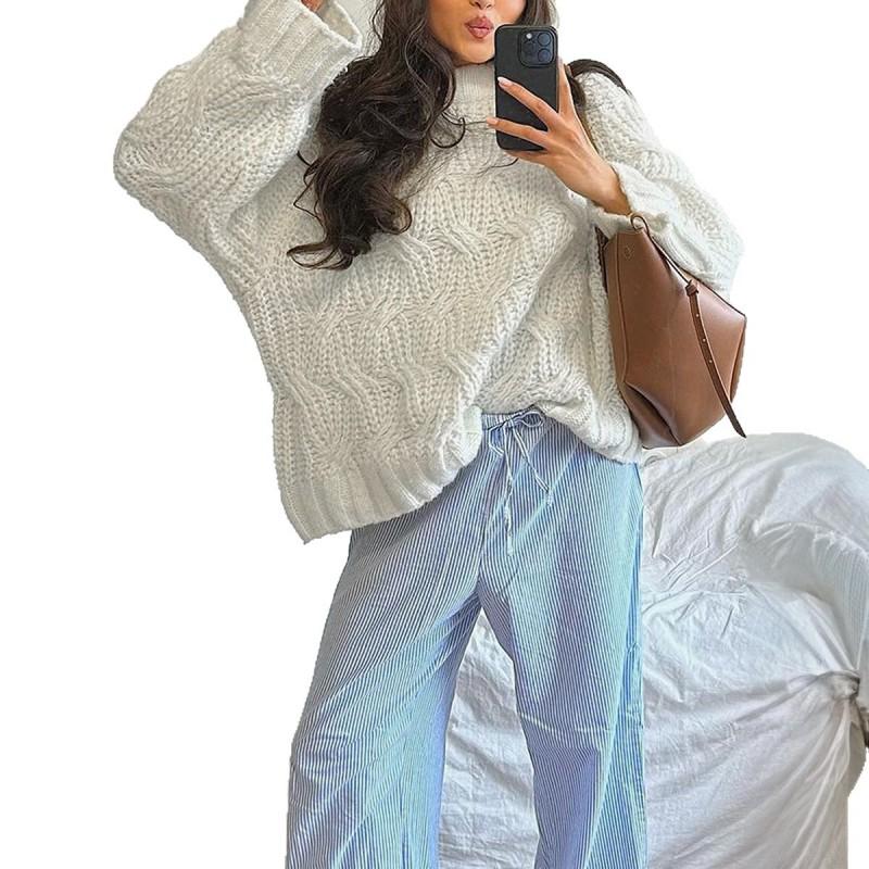 Womens Oversized Knit Cardigan Sweater Long Sleeve Loose Fit Winter Warm Coat Casual Daily Wear