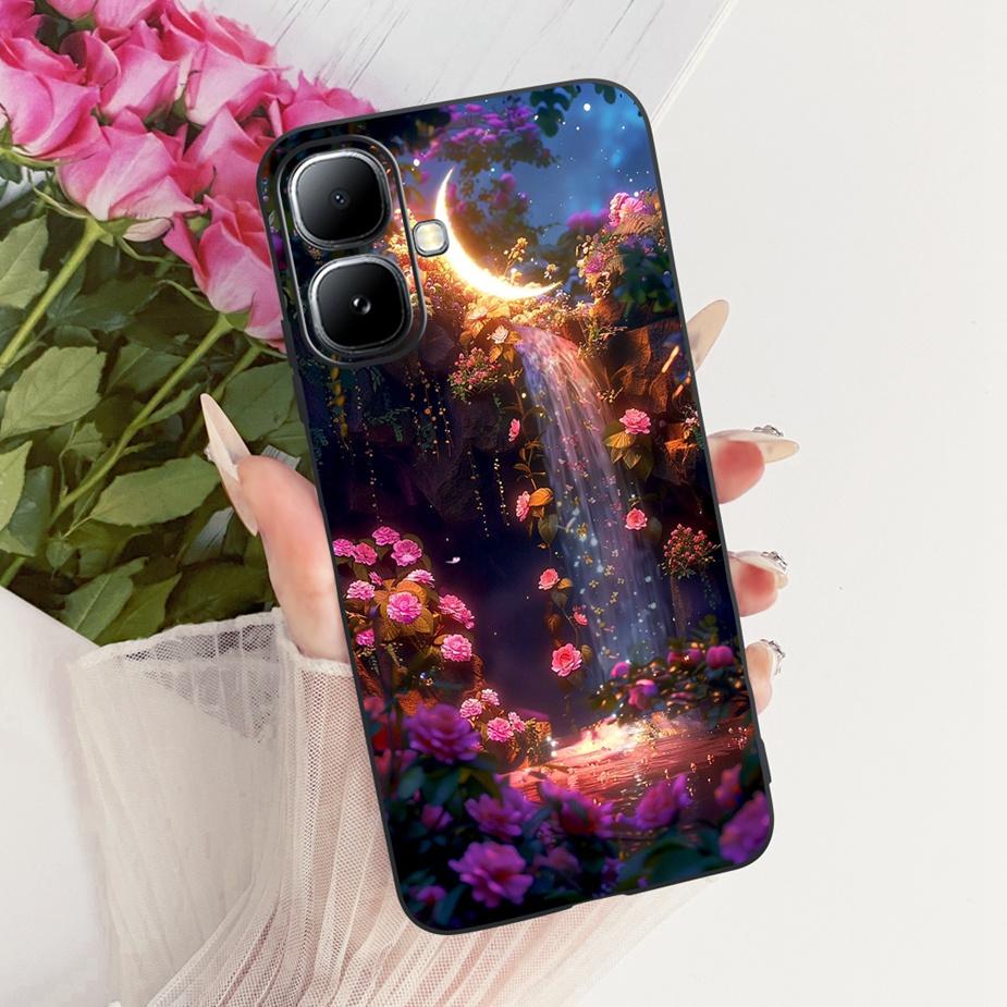 For Infinix Smart 20 Case X6840 X6840B Luxury Flowers Butterfly Painted Phone Cover Case For Infinix Smart 20 Smart20 Soft Shell