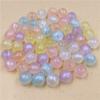 50 шт. круглые флуоресцентные разбросанные бусины, модный кулон, браслет, ожерелье, двухцветная группа, акриловые материалы ручной работы, 10 мм, изготовление ювелирных изделий
