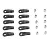 10PCS M4 RC Link Rod Ends M4 Plastic Tie Rod End Ball Joint Link 1 10 Crawler Link Ends for Axial SCX10 I II III