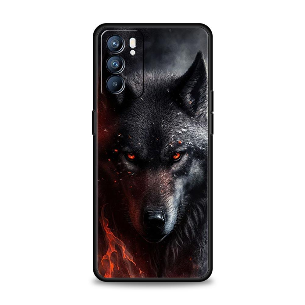 The Wolf Phone Case For Oppo Reno8 Reno7 Reno6 Pro A54 5G Find X6 X5 A53 A52 A9 A15 A95 A17 A16 A76 A74 A57 A31 Cover