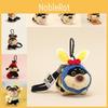 Bee Keychain Puppy Cute Cartoon Girl Decorative Backpack Hanging Plush Doll Gift