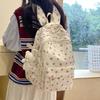 Милый женский рюкзак с подвеской, студенческий, милый, с мелким принтом, школьный, для книг, большая вместимость, много карманов, сумки для ноутбука, повседневный рюкзак