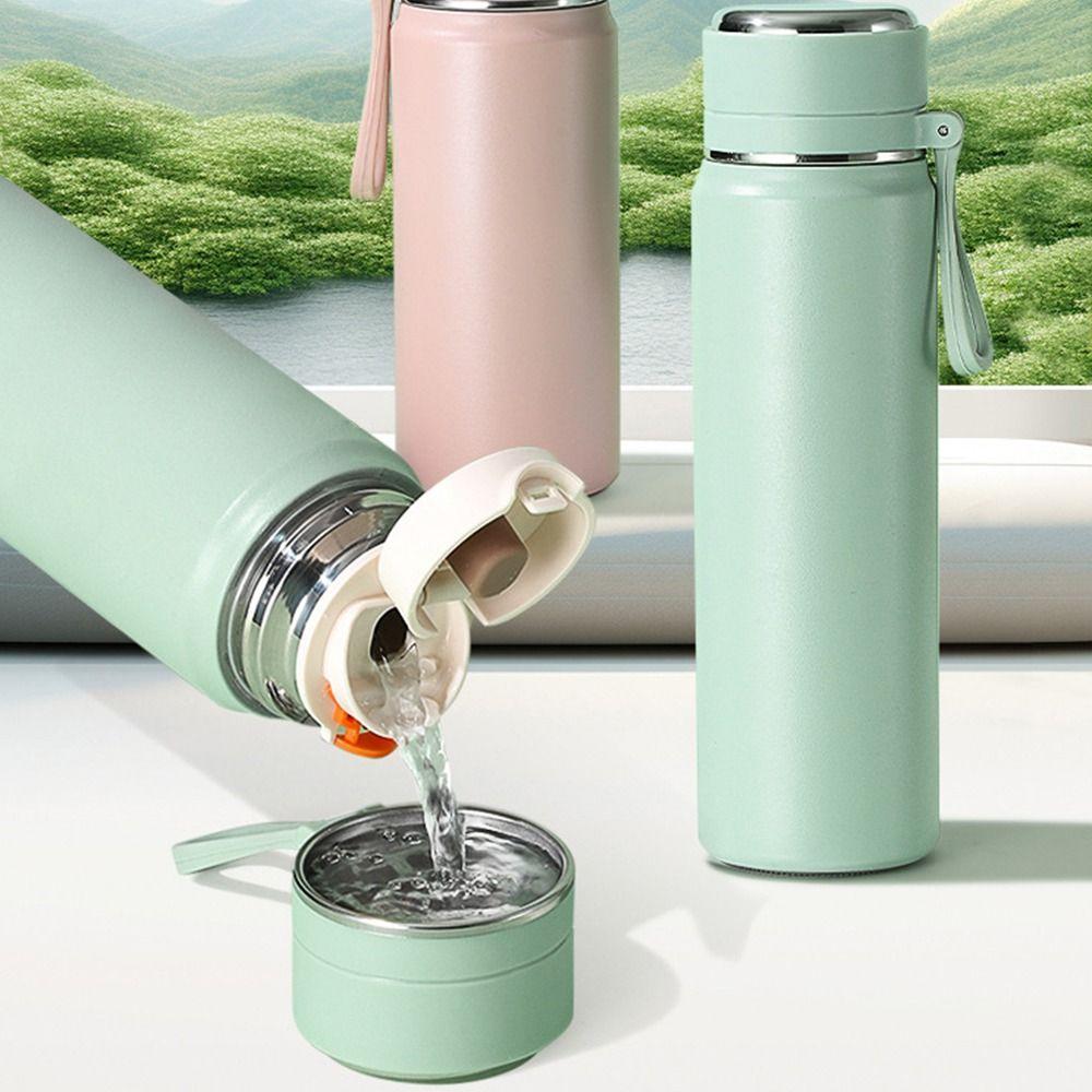 500ml Water Bottle Leakproof Thermal Cup Ins Style Vacuum Mug Student