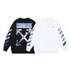 1086 Off-White 2026 Autumn and Winter New OW Monet Oil Painting Arrow Print Men's and Women's Round Neck Hoodie
