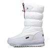 White Women Boots Winter Shoes Warm Plush Mid-calf Boots Waterproof Rubber Non-slip Platform Snow Boots Female Plus Size 42