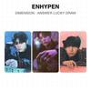 ENHYPEN ИЗМЕРЕНИЕ : ОТВЕТ ЛОТЕРЕЯ Официальная фотокарточка