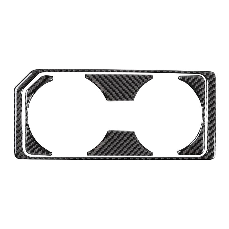 Для Ford F150 Raptor 2016-2020 Аксессуары из углеродного волокна для салона автомобиля Центральный держатель для стакана с водой Рамка Наклейки Отделка Декоративная крышка