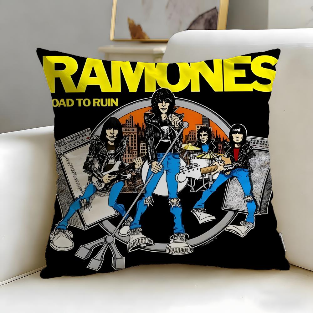 Классическая группа Ramones Наволочка Мягкая и Легко стирающаяся – Универсальная для Дивана, Кровати, Путешествий и Офиса