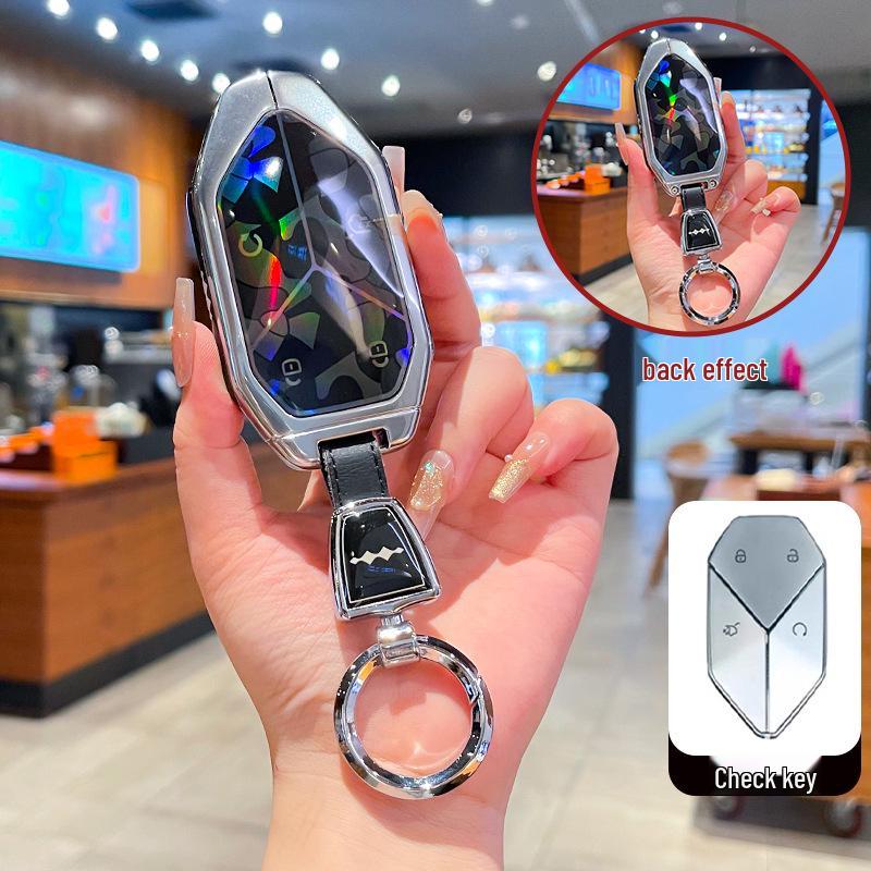 Чехол для ключа и металлический брелок для BYD Formula Leopard 3, 5 и 8