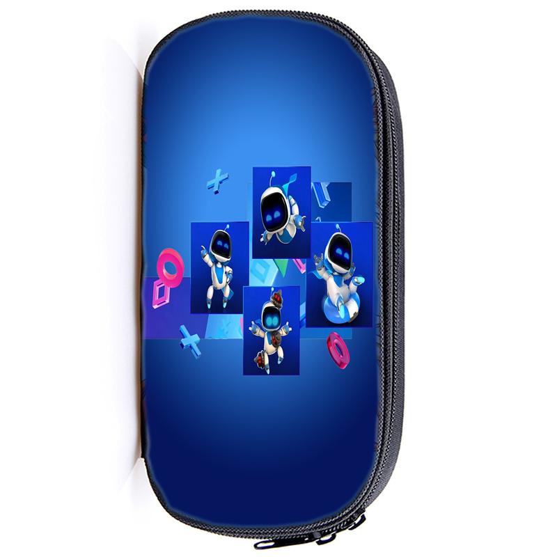 Пенал для карандашей Astro Bot Astronaut с застежкой-молнией, сумка-карандаш, функциональный портативный пенал с застежкой-молнией, канцелярские принадлежности для студентов