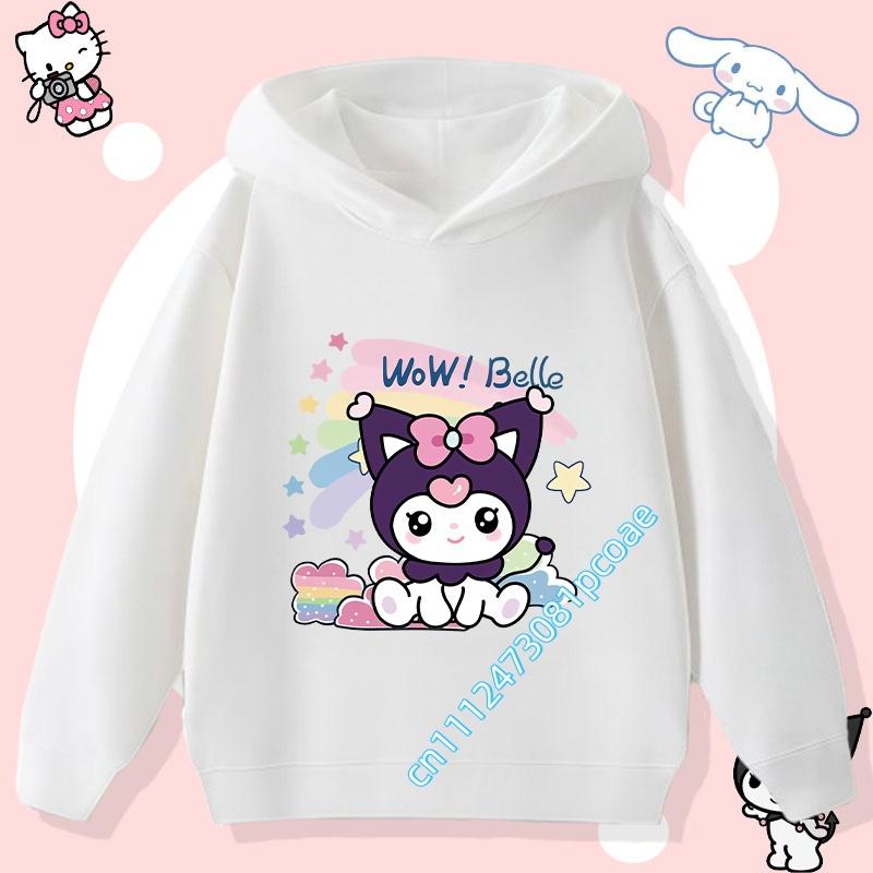 Boys' Sport Shirt Girls' Casual Top Cartoon Print Fall/Winter Pullover Shirt Children's Hooded Sweatshirt