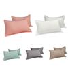 2 шт./компл. 48x74 см удобная наволочка для кровати, домашняя подушка для дивана, чехол для подушки из полиэфирного волокна, однотонный цвет