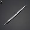 Useful Dual Head Design Acne Needle Stainless Steel White 10 Cm 1 Pc
