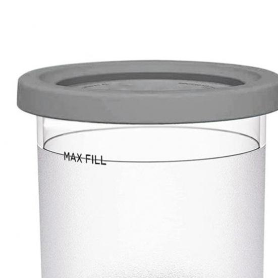 4 шт., сменные чашки для пинтов мороженого для контейнеров Cerami Breeze, чашки, совместимые с NC299AM C300s, серия Creamy Ninja Breeze Ice Cream Maker