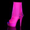 15 см Hating Sky High Fringed High Heels каблуки Тонкий каблук Водонепроницаемая платформа Толстая подошва Низкие сапоги Сапоги