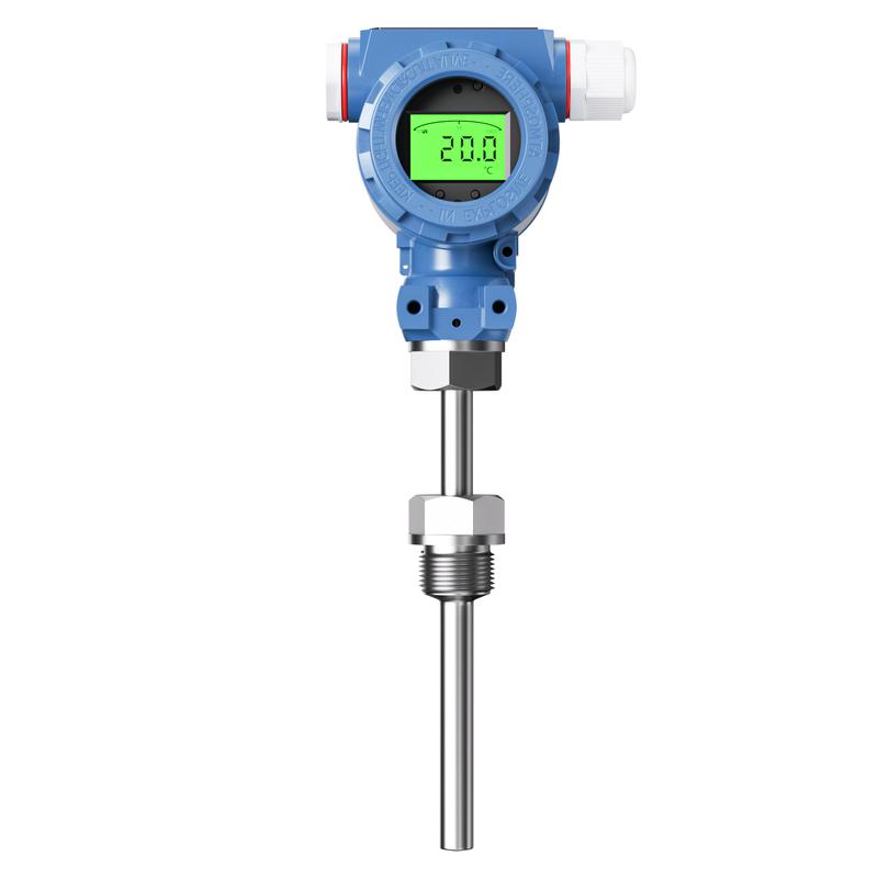 4-20mA RS485 Output LCD Display Temeprature Transmitter 0-200 Degree 0-300 Degree M20*1.5 PT100 Temeprature Signal Sensor