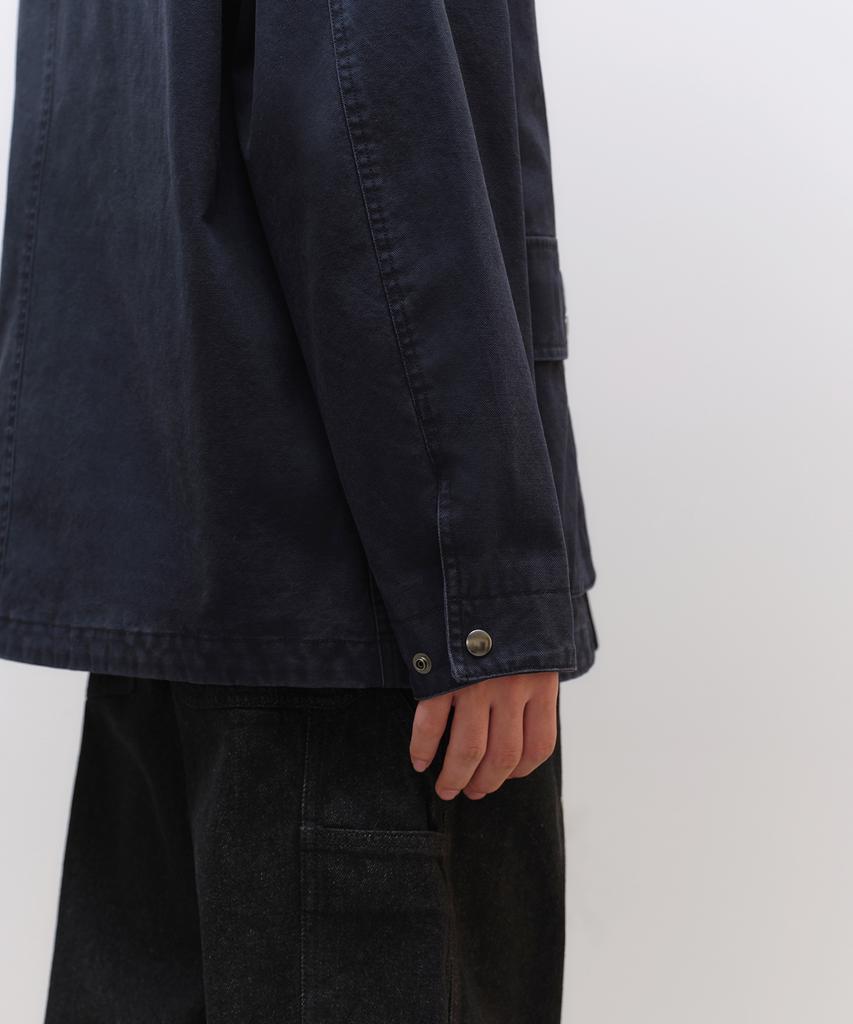 Musinsa Standard Pigment Canvas Hunting Jacket [Navy]