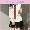 Girl Long Sleeve Solid Color Shirt With Pleated Design For Casual Wear