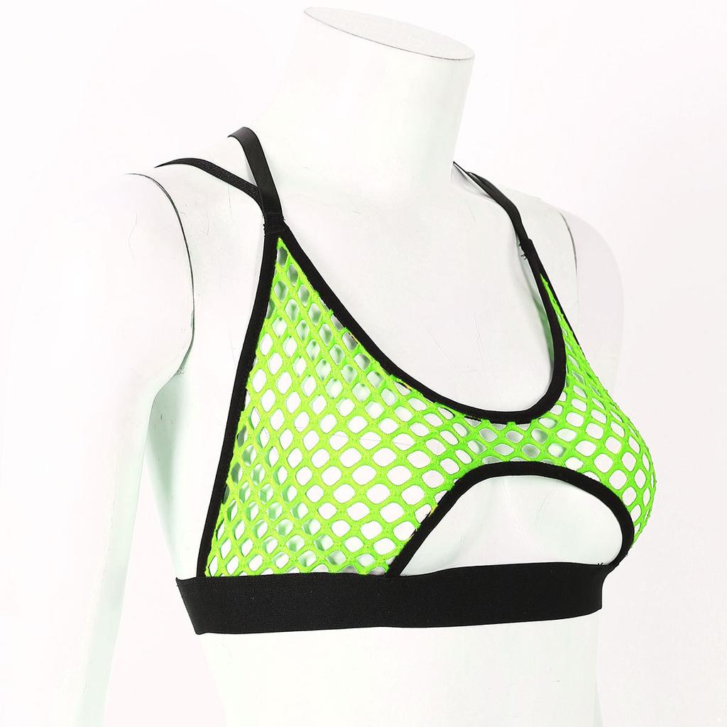 Женский ажурный эластичный жилет с вырезом на спине и крест-накрест на спине, укороченные топы