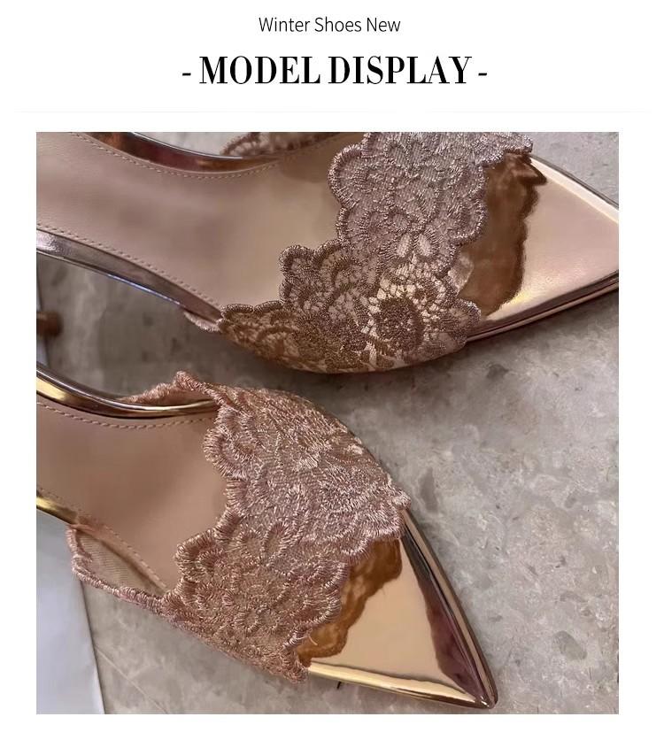 Остроконечные туфли для банкета на высоком каблуке, женские, лето 2025, новые вышитые туфли на шпильке, цвета шампанского, золотистые, на высоком каблуке, классные тапочки