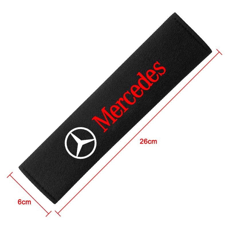2Pcs Car Seat Shoulder Belt Cover Protector Pad Auto Accessories For Mercedes-Benz CLS GLC GLK W211 W221 W220 W163 W164 W203 W204 A B C E S SLK Class