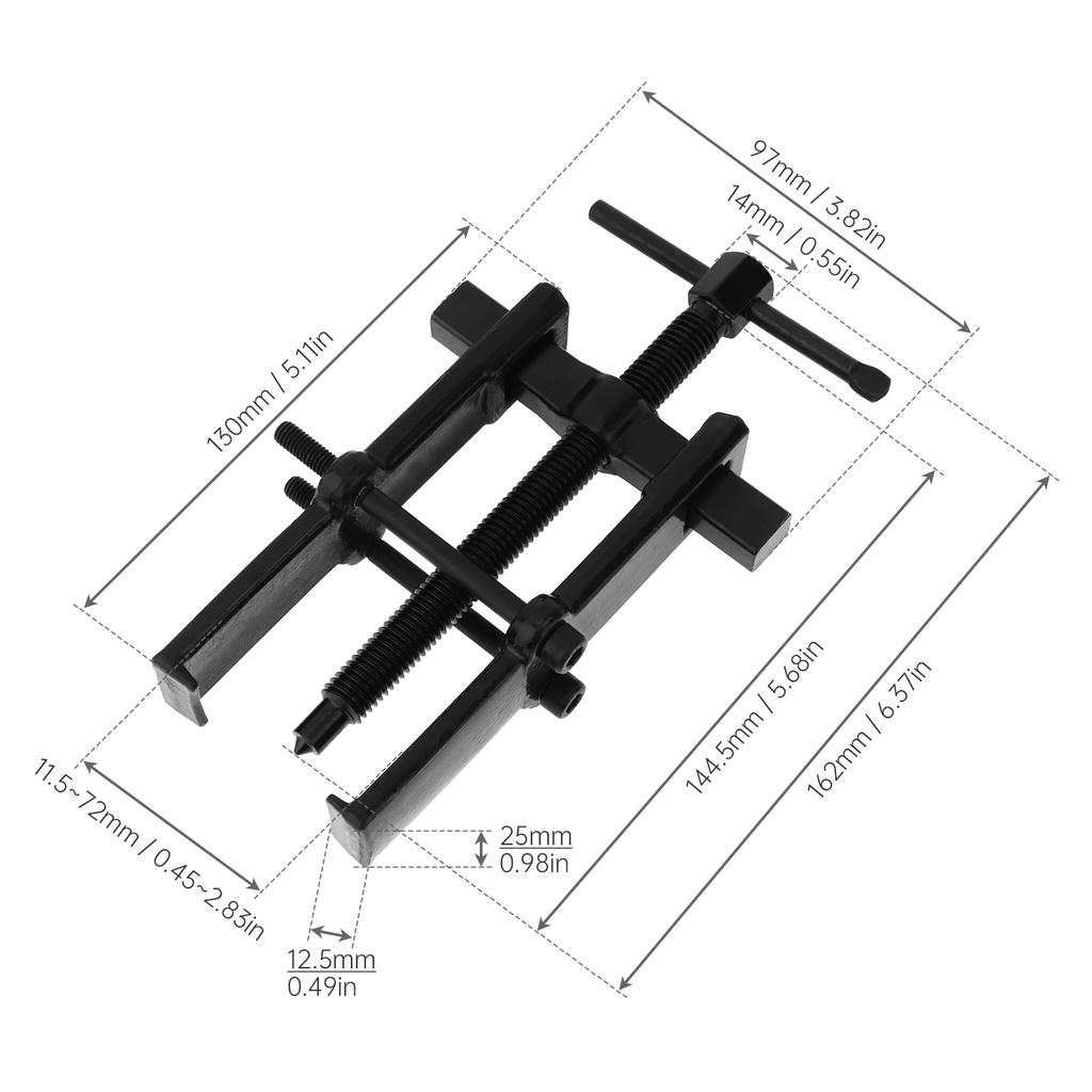 2 / 3 / 4 / 6 / 8 Inch Two Claw Puller Separate Lifting Device Pull Bearing Mechanic Hand Tools for Bearing Maintenance