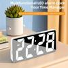 Smart LED Alarm Clock with Temp Display Adjustable Brightness 12/24H Format for Bedroom & Desk Use