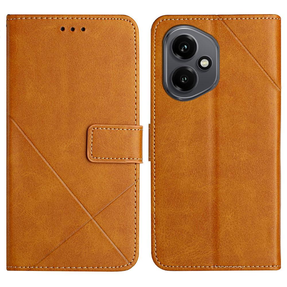 For Honor 400 5G (Глобальный) Кошелек с узором Case Line, кожаный чехол для телефона с ремешком на запястье