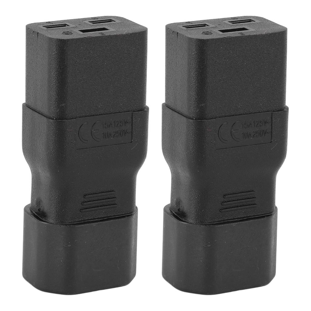 IEC320 C14 to IEC320 C19 Power Adapter Server PDU Conversion Plug UPS Power Adapter