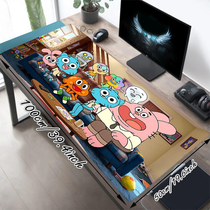 Комната дружбы XL Игровой коврик для мыши Нескользящая резиновая основа Прошитый край Водонепроницаемый коврик для стола Для ПК Ноутбука Геймера Офиса Компьютерные аксессуары C929779