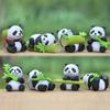 Panda Figure Mini Figure Set of 8,Korean Car Acc