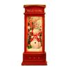 Snow Globe Lantern Telephone Booth Designed Christmas Luminous Ornament for Bar KTV Decoration
