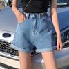 Summer Women's Denim Shorts Classic Vintage High Waist Casual Jeans Ladies Shorts Pants
