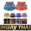 Ghost Muay Thai Shorts Pants Kickboxing Boxing MMA UFC Martial Arts Fight Unisex Men Women Kid Quick Dry Print Elastic High Waist Polyester Training