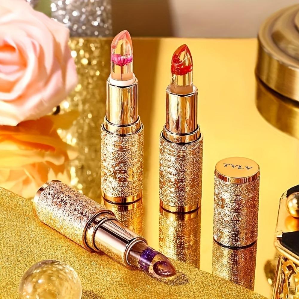 Помада Crystal Gold Foil, меняющая цвет, увлажняющий и питательный бальзам для губ