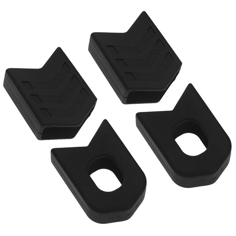Enlee Bicycle Crank Protective Cover, Universal Mountain Bike Dental Disc Crank Silicone Protective Cover