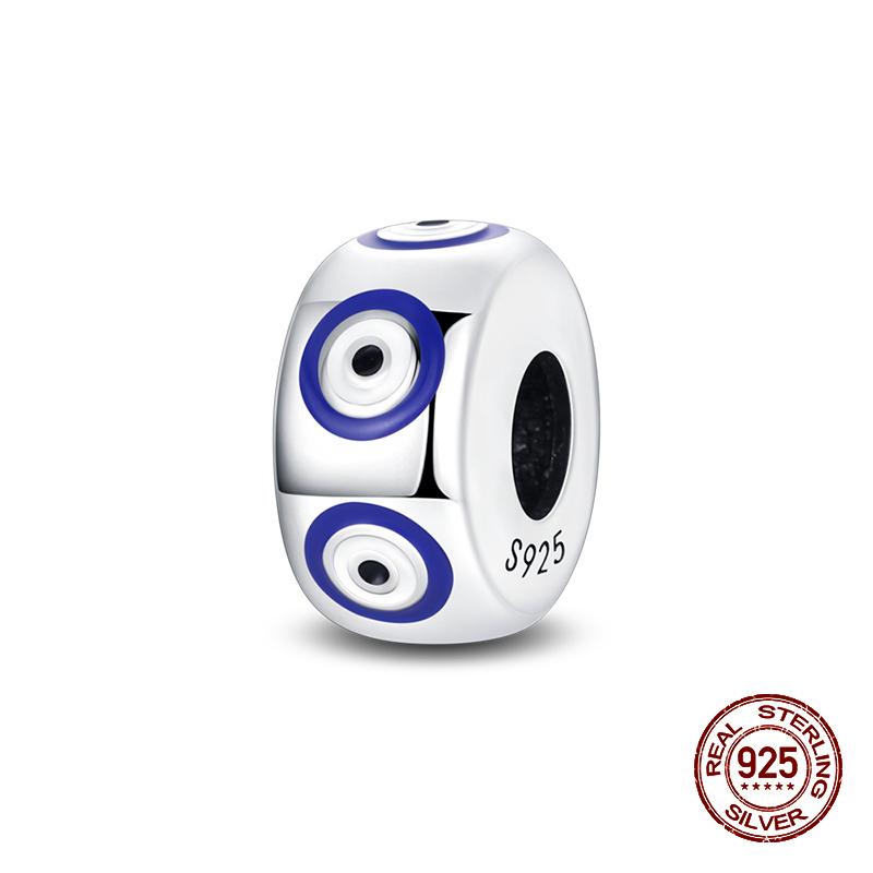 Fashion 100% 925 Sterling Silver Colorful Zircon Stars Moon Separator Charms Bead Fit Original Bracelet Fine DIY Jewelry