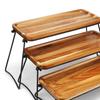 3-х уровневая сервировочная подставка, большой деревянный поднос для закусок, фруктов, тортов, деревянных изделий