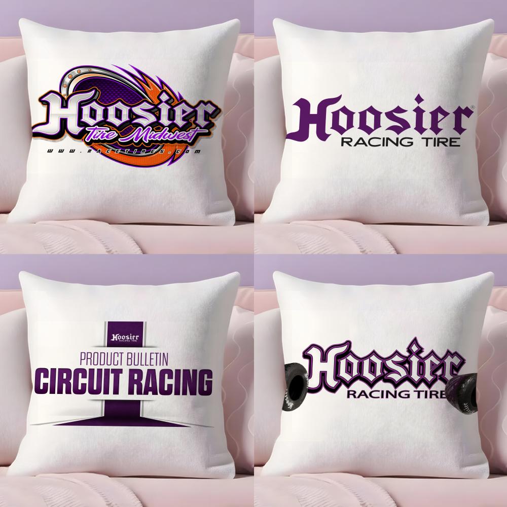 H-Hoosier Racing Декоративная наволочка Плюшевая ткань Мягкая Двусторонняя печать Невидимая молния Наволочка для подушки на диван Домашний декор