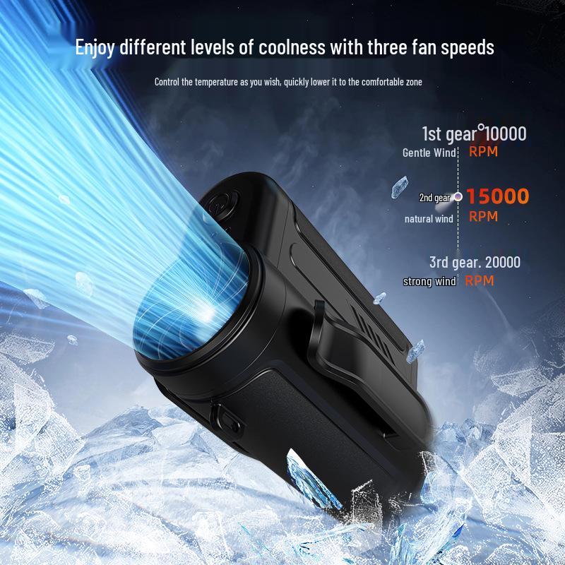 Portable High-Speed Multifunctional Fan: Waist-Hanging, Neck-Hanging, Handheld, USB-Powered Desktop Use
