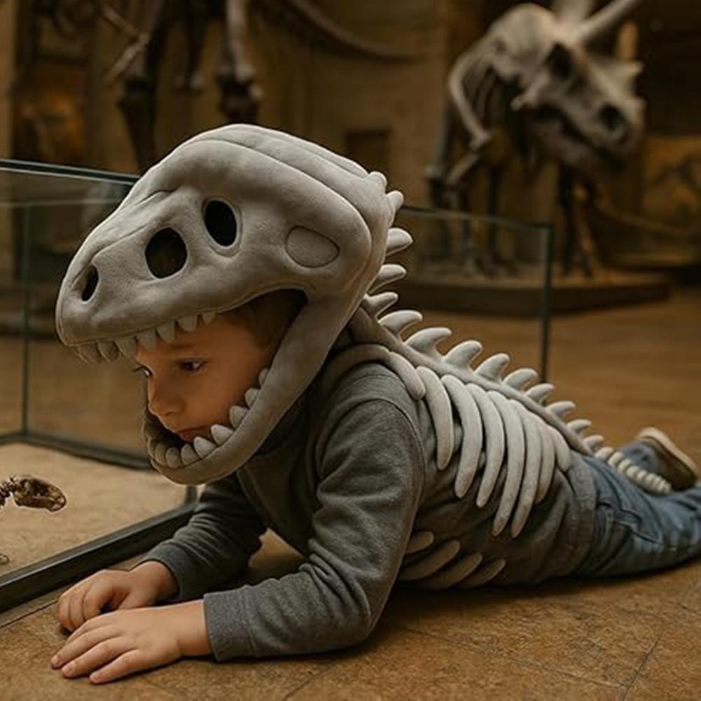 Плюшевый костюм динозавра Спинозавра, Костюм скелета динозавра, Забавный костюм для ролевых игр, Мягкая плюшевая игрушка скелет динозавра 76/117 см