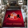 Ковер с принтом Sunderland FC из хрустального бархата, нескользящий хрустальный бархатный ковер для дивана, спальни, домашнего декора