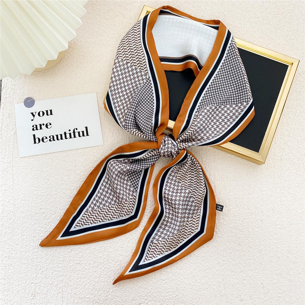New Scarves Silk Scarves Women'S Spring And Autumn Season Long Decorative Professional Scarves Summer Thin Styles Paired With Shirts Stylish