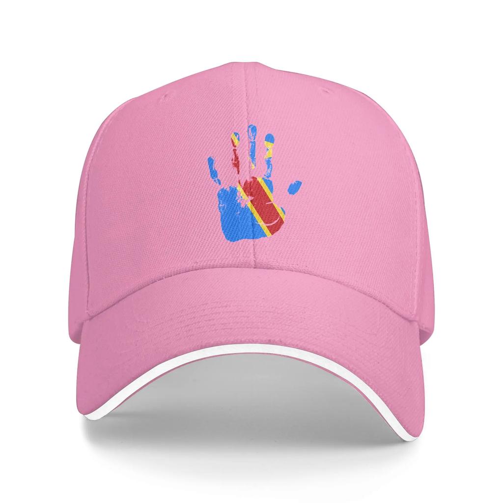 The Congo Flag Palm Baseball Cap Fashion Unisex Unisex Hip Hop Hats Sun Custom DIY Hiking Fishing Baseball Caps Birthday Gift