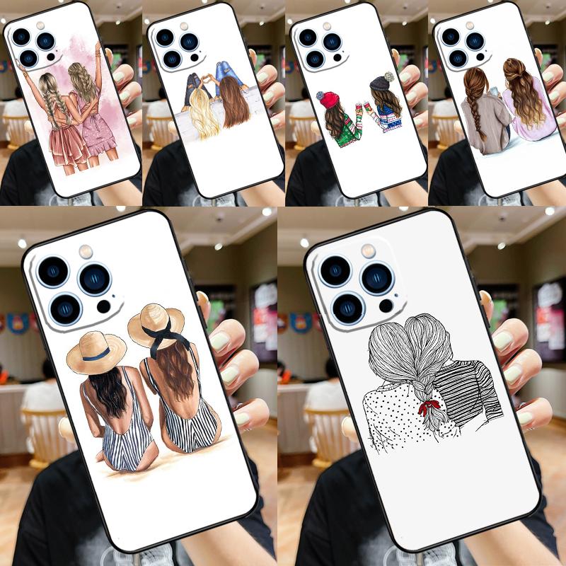 Чехол для лучших друзей BFF Matching Case для Samsung Galaxy M13 M53 M51 M31 M11 M14 M34 M54 M12 M32 M52 M16 M36 M56 M15 M35 M55