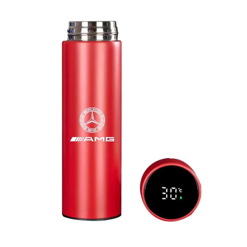 Car Sticker Car 500ml Intelligent Temperature Display Insulating Cup for Mercedes Benz AMG W205 W211 W212 W213 W201 W210 W124 Ac