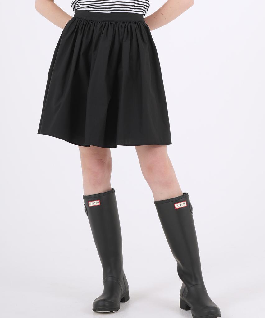 A Bon Cotton Pleated Mini Skirt Ivory