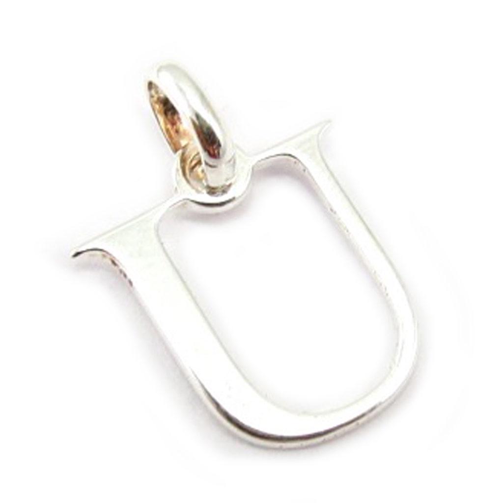 Les Trésors De Lily [K3650] - Серебряный кулон «Буква U» - 12x10 мм